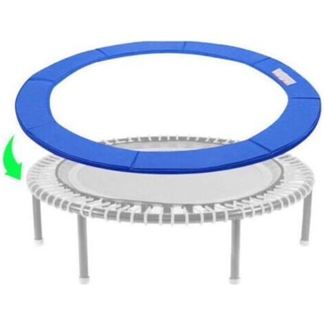 Trampoline bord couvre trampoline ressort housse de protection latérale ø305cm Bleu - Bleu, (1/4)