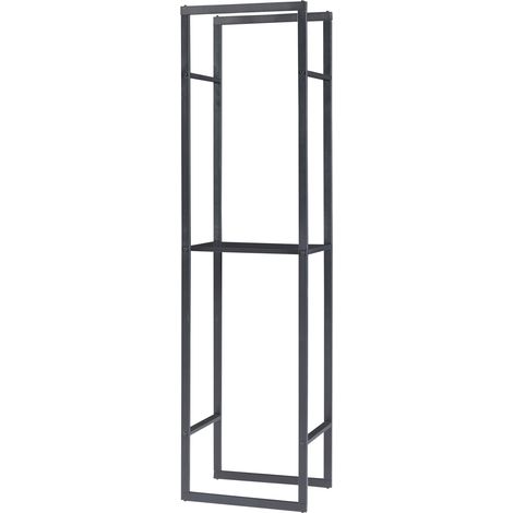 Portalegna da interno 170 x 45 x 30 cm nero 030010493