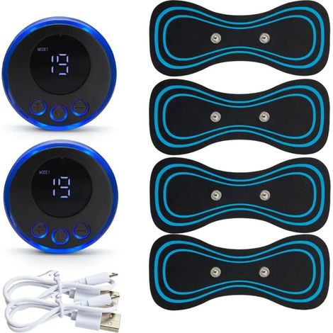 Gel stimulateur musculaire EMS pour massage de la nuque, soulagement des douleurs cervicales, relaxation, massage du dos, massage de la nuque, massage du dos02366-AquaForge