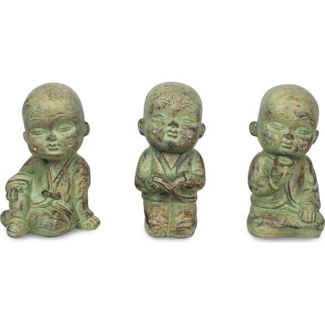 Signes Grimalt Buddha -Figurenfiguren  Kleiner Buddha -Set 3 Einheiten RAW 10x11x20cm 11853