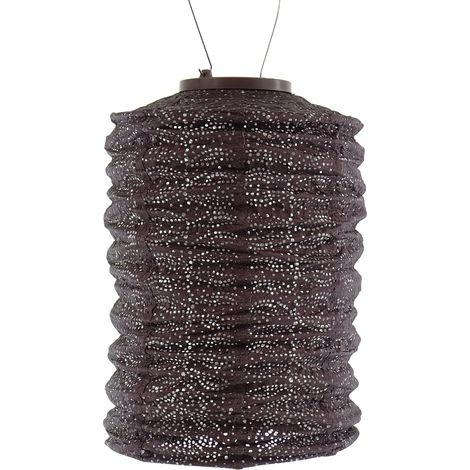 LUMIZ Lampion Solarlampe Cylinder 18 Folia Plum purpurrot Ø 18 cm - Tyvek® (1/5)