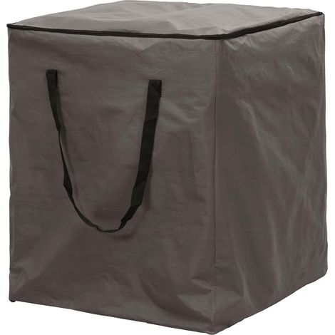– Bolsa de almacenamiento para cojines de exterior – impermeable/para almacenamiento de invierno – 75×75×90 cm – gris – muebles de jardín (1/5)