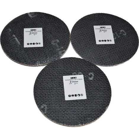 Lot de 15 grilles abrasives Ø 225 mm 80 100 120 disques abrasifs pour ponceuse de plafond (1/5)