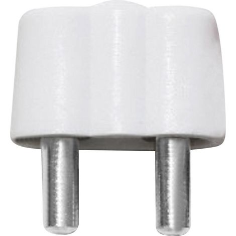 BELI-BECO 61/15ws Miniatur-Bananenstecker Stecker, gerade Stift-Ø: 2.6 mm Weiß 1 St.