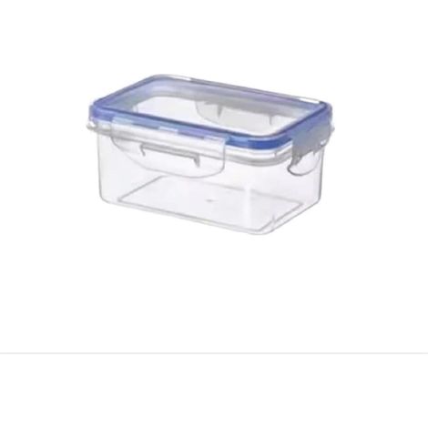 Boîte de rangement rectangulaire scellée pour réfrigérateur avec couvercle en plastique