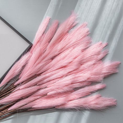 Plante Artificielle - Roseau Pampas - Hauteur 80 cm - Tête Fleurie 18 cm - Pour Décoration Intérieure Bureau Mariage - 1 Pièce (1/5)