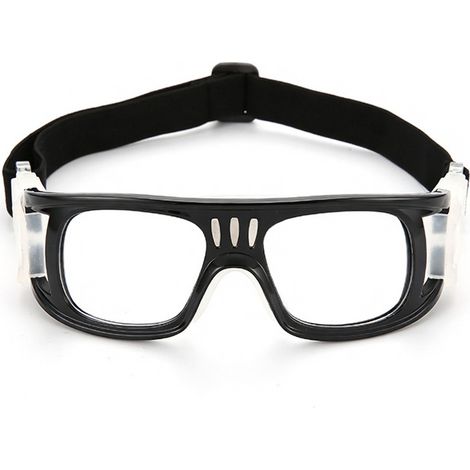Lunettes de sport avec monture noir et blanc