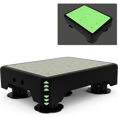 Marchepied antidérapant, phosphorescent, pour l'intérieur et l'extérieur, jusqu'à 200 kg, hauteur réglable sur 3 niveaux, aide à la montée portable et aide à l'entrée pour lit, escalier (1/5)
