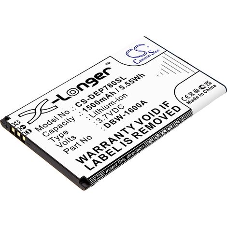NX - Batterie téléphone, smartphone, GSM pour Doro 3.7V 1500mAh - DBW-1600A (1/4)