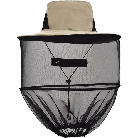 Chapeau d'Apiculteurs Chapeaux d'Apiculture avec Voile en Maille Contre Abeille Chapeau avec Filet Contre Moustique Insectes Chapeau de Soleil (1/5)