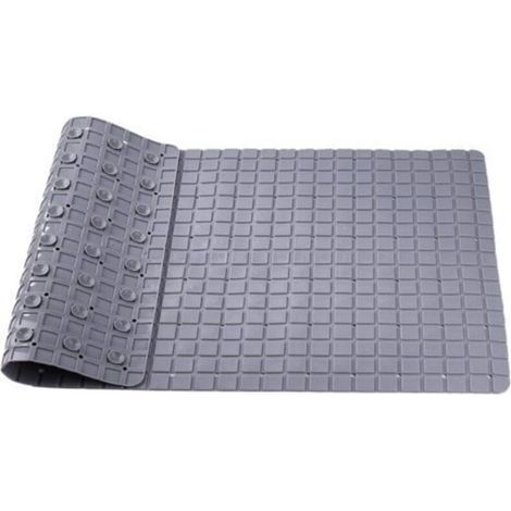 Tapis de douche antidérapant 70 x 40 cm – 119 ventouses – Trous de drainage – PVC souple anti-moisissure pour baignoire et douche - LONG 70 X (1/4)