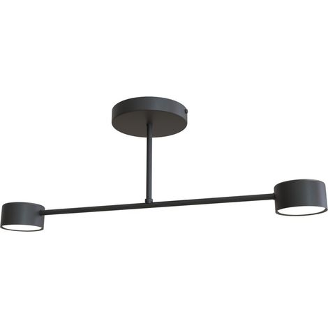 Lampada a sospensione HALO in acciaio nero opaco (1/5)