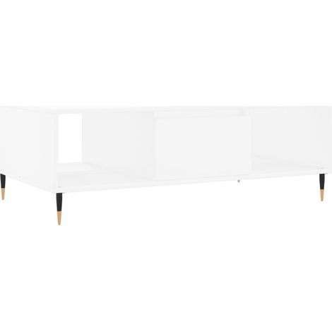 Maison Exclusive - Couchtisch Weiß 104x60x35 cm Holzwerkstoff