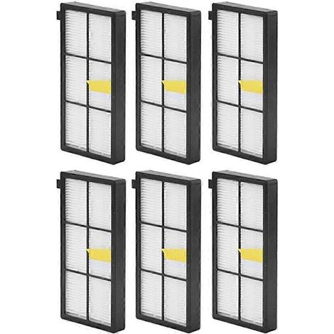 Packung mit 6 HEPA-Filtern für iRobot Roomba 900 Staubsauger (Modelle 800, 805, 850, 860, 861, 866, 870, 880, 890, 960 und 980). (1/5)