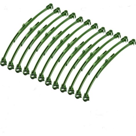 Lot de 12 tiges extensibles pour plantes de jardin avec pinces pour connecteurs de cage à tomates pour tuteurs de plantes de 11 mm de diamètre (1/5)