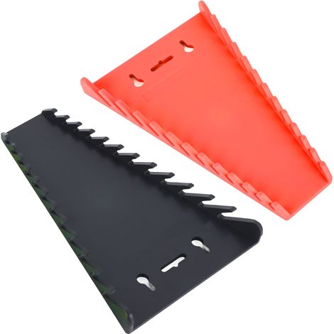 2 Packs Support Magnétique pour Clés 12 Emplacements Rangement Gain de Place pour Clés de 6 à 24mm et 1/4in à 1/16in (1/5)