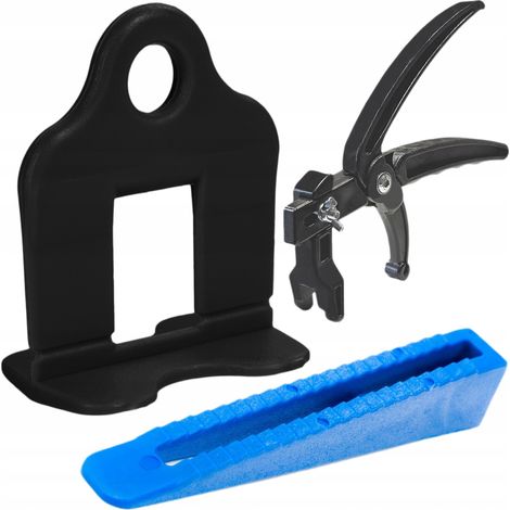 SIMPLEFIX SISTEMA DI LIVELLAMENTO 500+100+MORSETTO, FUGA 1mm, COLORE NERO (1/5)