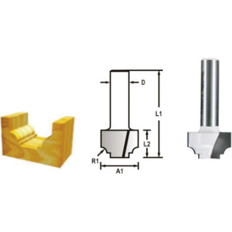 FRAISE MULTIPROFIL Q8 D12,7 MAKITA D-48240