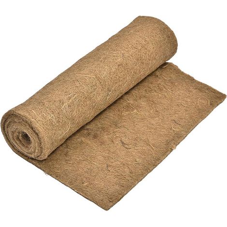 Tapis en fibre de jute pour lombricomposteur - 100% naturel et biodégradable - Idéal pour jardinières, bacs à fleurs et autres espaces de décoration de jardin. (1/4)