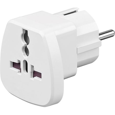 Goobay 94026 - Cable (Male connector / Female connector, CEE7/7, 250 V, 16 A, Blanco)