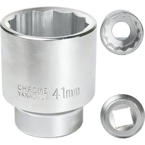 x 41mm 12-Point Socket, 3/4 Inch, CR-MO Steel, for Impact Wrench, Mechanical (1/5)