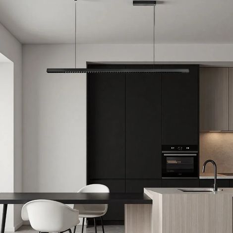 Moderne LED-Pendelleuchte 36W, 108cm, 4000K, höhenverstellbar, ideal für Zuhause, Büro oder Esstisch. (1/5)