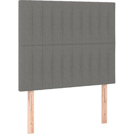 Maison Exclusive - Kopfteil Dunkelgrau 90 x 5 x 118/128 cm Stoff