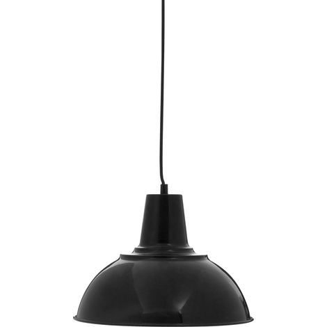 Premier Housewares Black Finish Pendant Light Modern Elegant Ceiling Light Chandelier 30 x 30 x 120 (1/4)