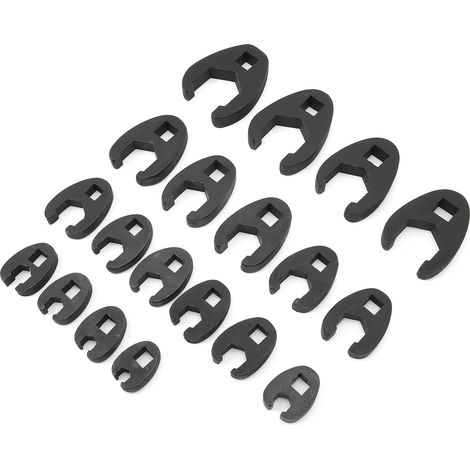 Jeu de 19 clés à molette métriques 8-32mm/0.3-1.3po en acier CrMo avec boîte à outils (1/5)