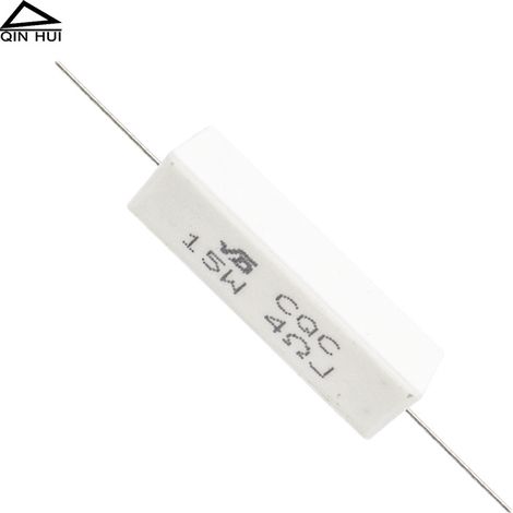 Passive Frequenzweiche für DIY-Lautsprecher, drahtgewickelter Keramikwiderstand, universelles Audiozubehör, 15-W-Widerstand, horizontale Zementmontage (1/4)