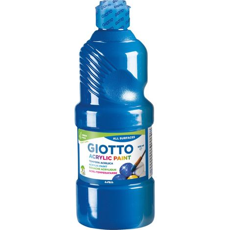 TEMPERA GIOTTO ACRIL 500 ml AZUL CYAN