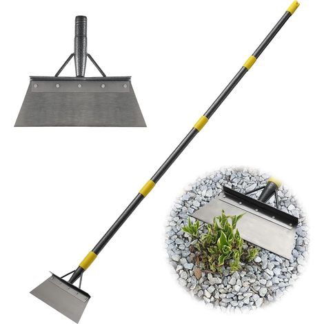 Pelle de Nettoyage,163cm Pelle de Nettoyage Multifonction de Jardinage en Acier Inoxydable, grattoir de Jardin pour Mauvaises Herbes et Mousse, Outil de désherbage de Ferme (1/5)