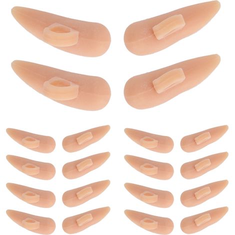 10 paires coussinets orteils SEBS correcteur anti-maillet trou unique adulte couleur peau (1/5)