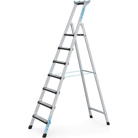 ZARGES Comfortstep S - LM-Stufen-Stehleiter 7 Stufen (1/5)