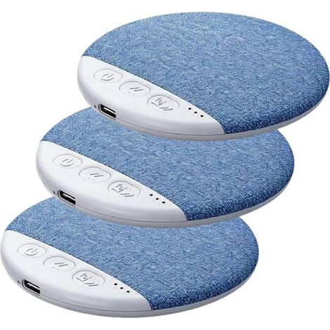 Ensemble de 3 haut-parleurs de sommeil à placer sous l'oreiller avec minuterie, Bluetooth 5.4, bruit blanc, son stéréo HiFi, barre de son ultra-mince. (1/5)