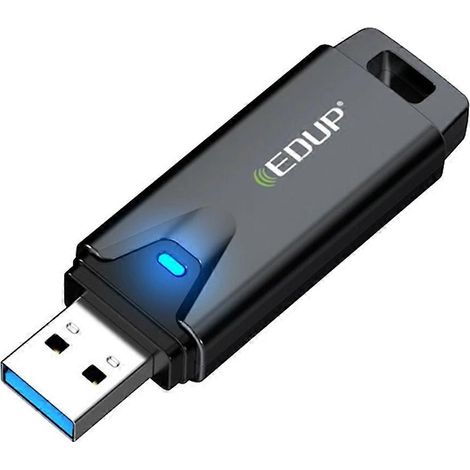 Adaptateur WiFi 6E mini USB 3.0 EDUP AX3000, tri-bande 6 GHz/5 GHz/2,4 GHz, dongle WiFi USB pour PC et ordinateur portable Windows (1/5)