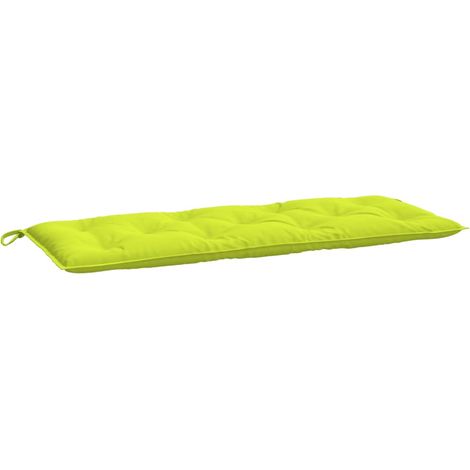 Cojín de banco de jardín tela Oxford verde claro 120x50x7 cm vidaXL
