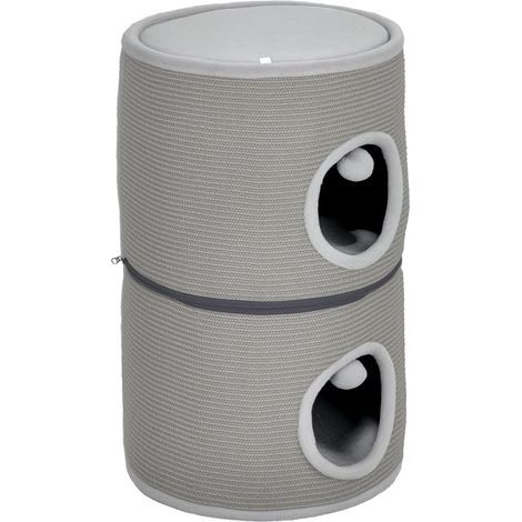 Modular Cat Tower, 3 Levels, Sisal Surface, Hideaway Cave, Indoor (1/5)