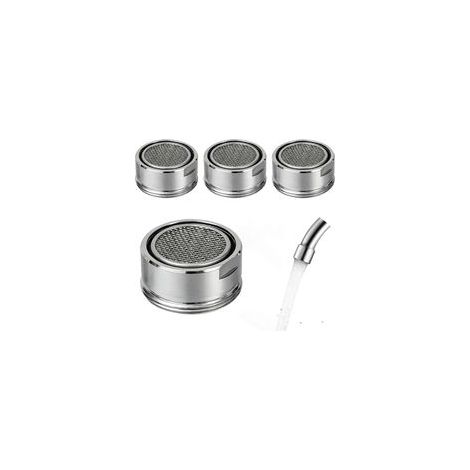 Aérateur de robinet de cuisine en 4 pièces, buse de filtre de robinet de 24 mm avec rondelle, pièces de rechange : régulateur de débit, économiseur d'eau. (1/5)