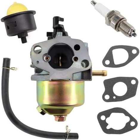 Carburateur avec joint bougie d'allumage pour Fuxtec Hecht Einhell Rotenbach Scheppach Arebos Brast Güde et autres tondeuses à gazon (1/5)