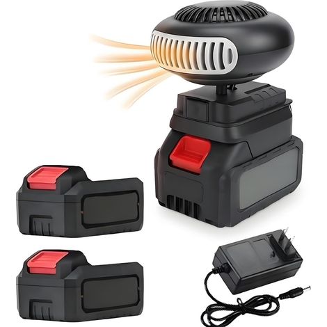 Chauffage D'Appoint Alimenté Par Batterie, Chauffage Voiture Portable Sans Fil,DéGivreur De Pare Brise,Chauffage Soufflant Silencieux,DéGivrage, DéSembueur,Pour Toutes Les Voitures, Camping Cars (1/5)