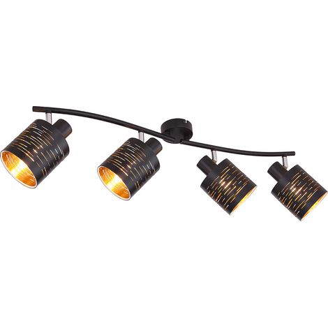 Globo - foco - Tunno - negro - metal - foco de superficie - (1/4)