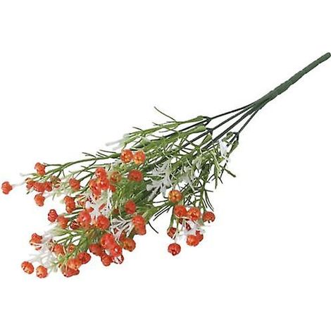 Décoration de fleurs artificielles attrayantes pour de nombreuses applications, légères, à la texture fine, à faire soi-mêmeorange (1/5)