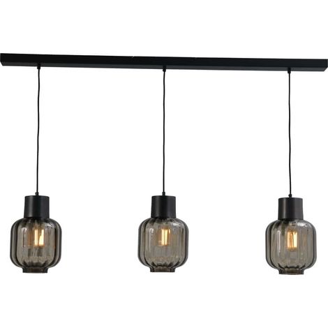 Lampe de salle à manger Lett lll 28 3 lumières avec verres fumés - 2161-05-05-20-130-3 (1/3)