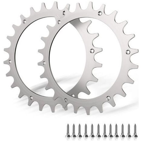 2 x Crampons en Acier Inoxydable de qualité supérieure pour modèle Worx S/M,2X Pointes à vis en Acier Inoxydable Améliorateur de Traction,Taille de Roue de tondeuses à Gazon robotiques 205 mmdengyank (1/5)