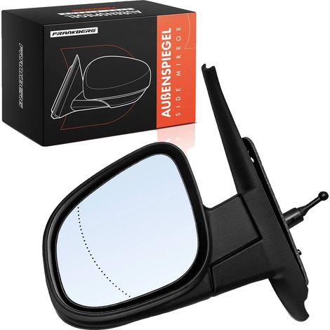 Miroir extérieur, verre asphérique, compatibilité côté gauche, réglage manuel, couleur noire, 1 connexion (1/5)