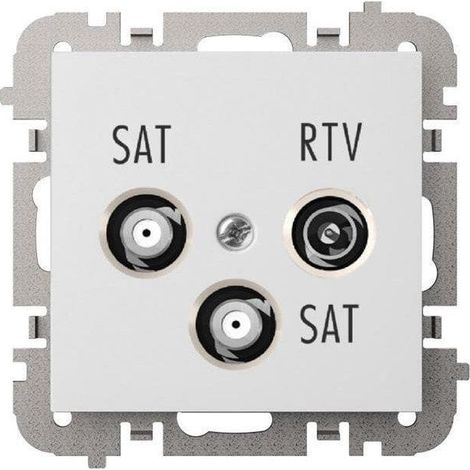 Elektroplast SANTRA R-TV-2xSAT Antennenanschluss weiß