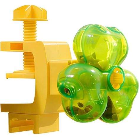 Jouets pour chats - Balles à friandises pour chats - Distributeurs de croquettes interactifs - Distributeur de croquettes éducatif en forme de trèfle (avec clip) - Distributeur de croquettes anti-glou (1/3)
