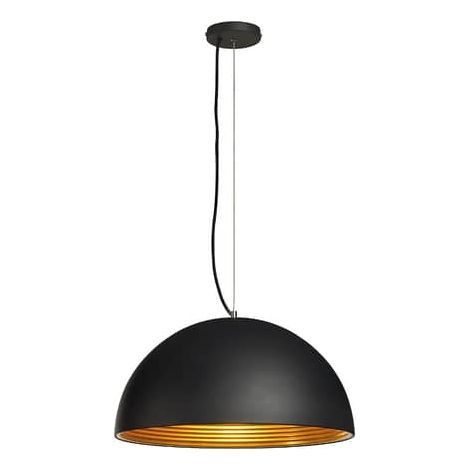 [GEBRAUCHT] B-Ware Slv Forchini M Pd 1 Hängeleuchte Hängeleuchte Lampe Leuchte 40 W 50cm Schwarz/Gol