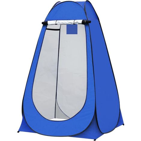 Tente portable d'extérieur à déploiement instantané pour douche, toilettes et vestiaire de camping privés (1/5)